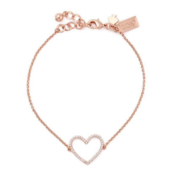 KATE SPADE • Scrunched Scallops Open Heart Bracelet - Picture 1 of 4
